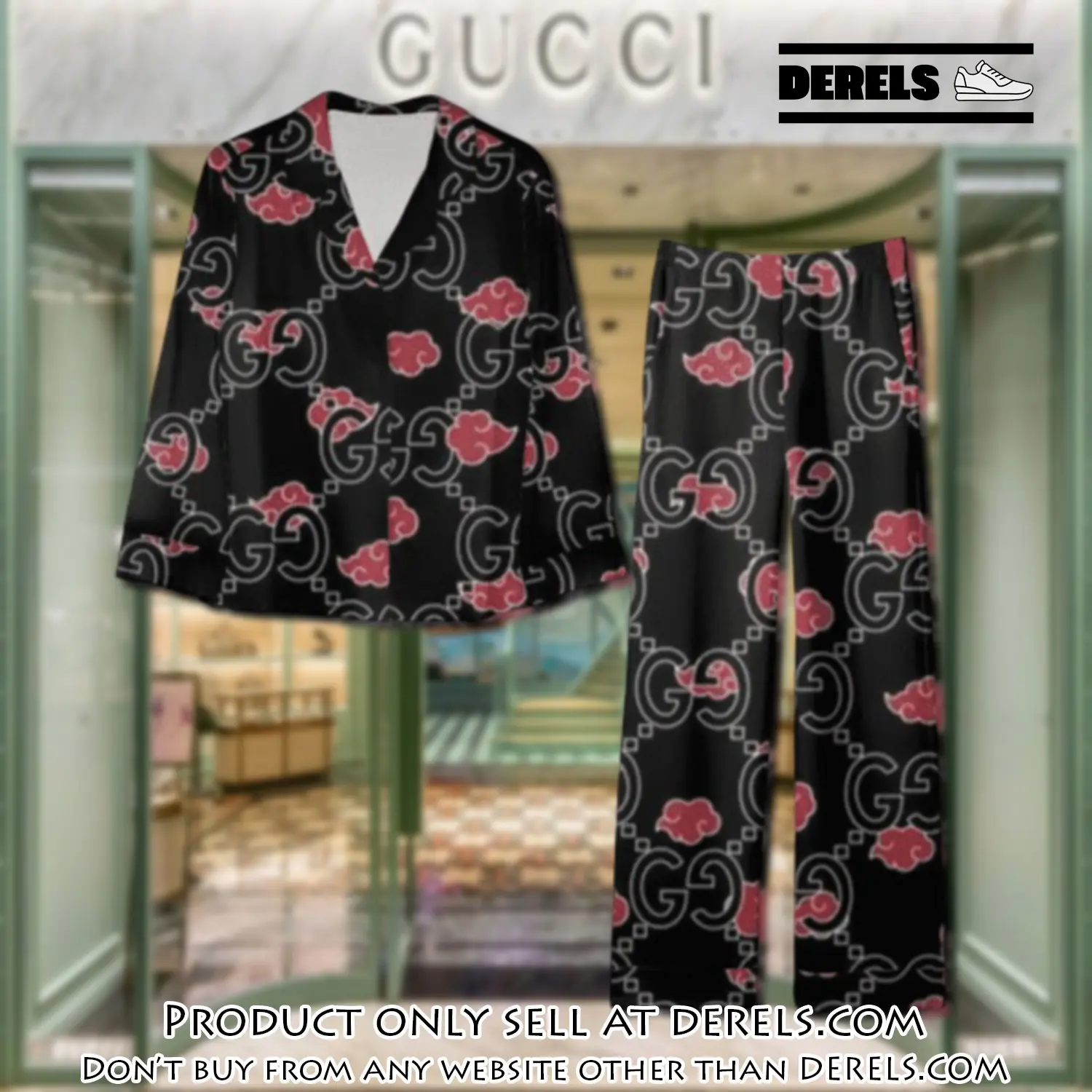 Trending luxury gc satin pajama set pjs1053 dr3441303